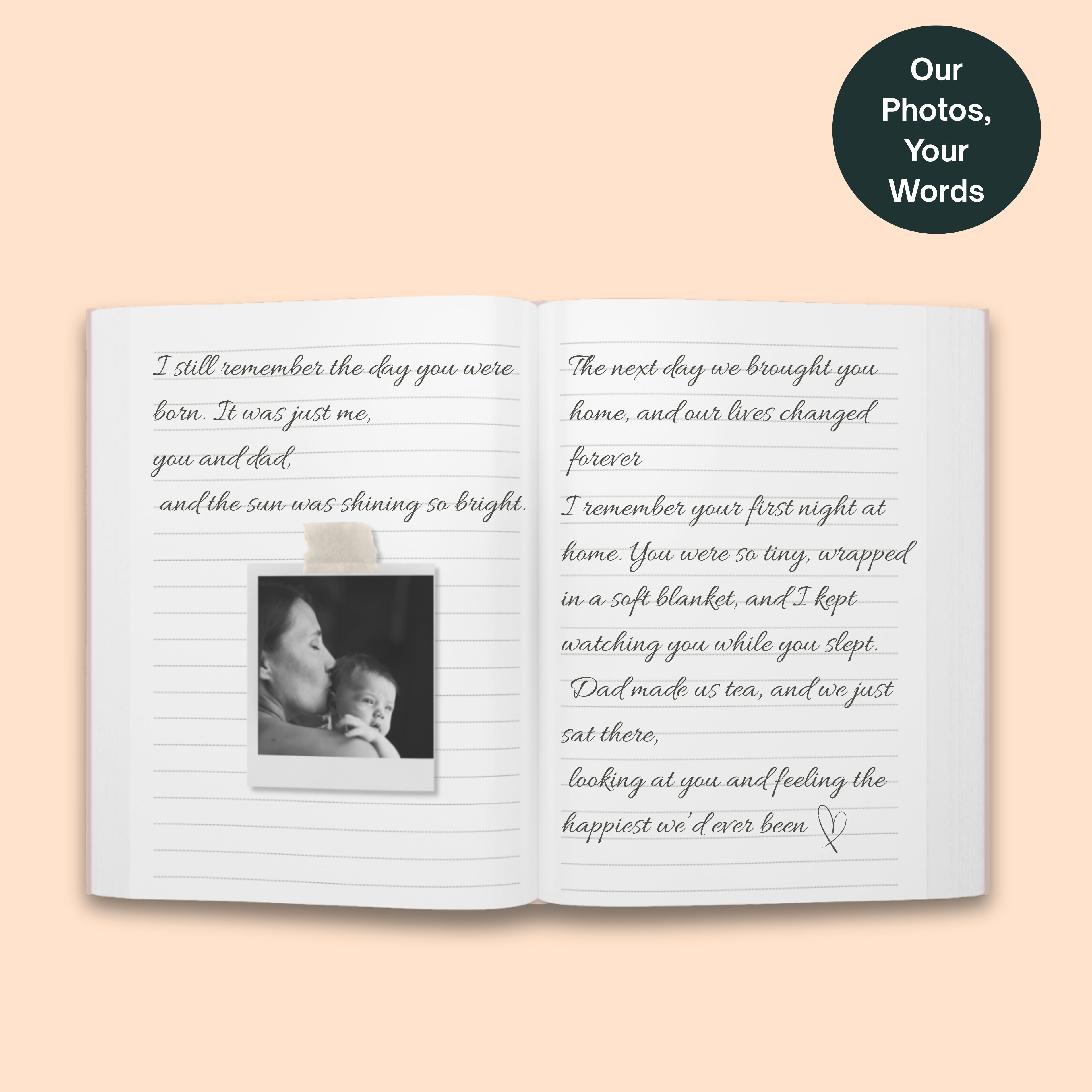 “Our Bond, Forever Yours” – Personalized Memory Book